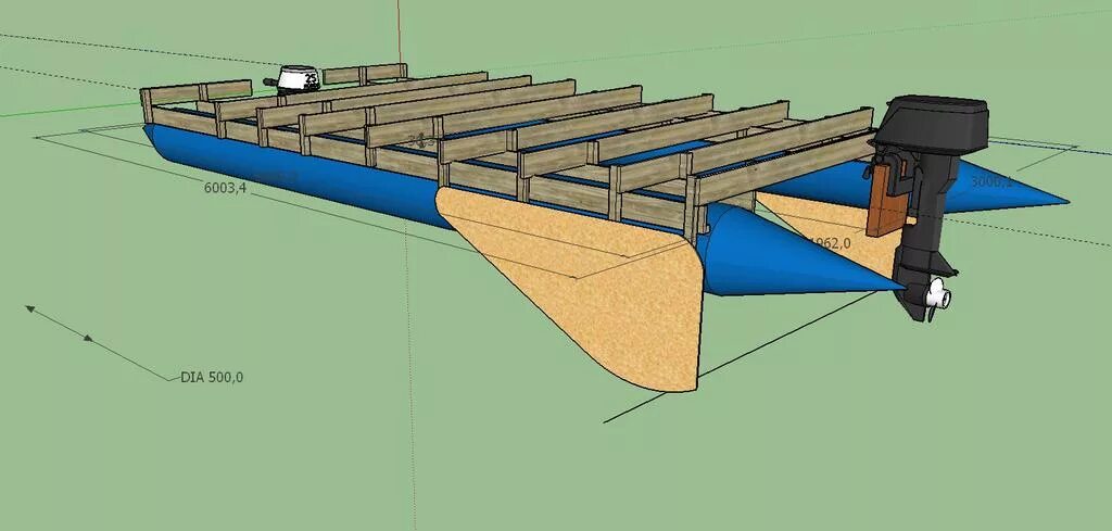 самоходный понтон. осадка плота. катамаран бухлоход. понтоны для катамарана. сплав на плоту.