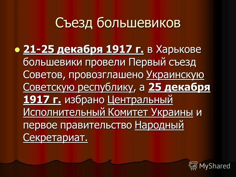 1 съезд большевиков