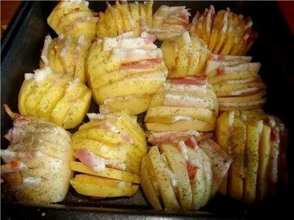 Картошка с ветчиной и сыром