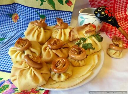 Блинные мешочки с начинками - пошаговый рецепт с фото