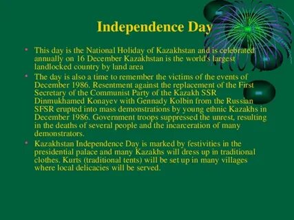 National holidays