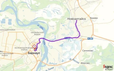 Маршрут новоалтайск барнаул