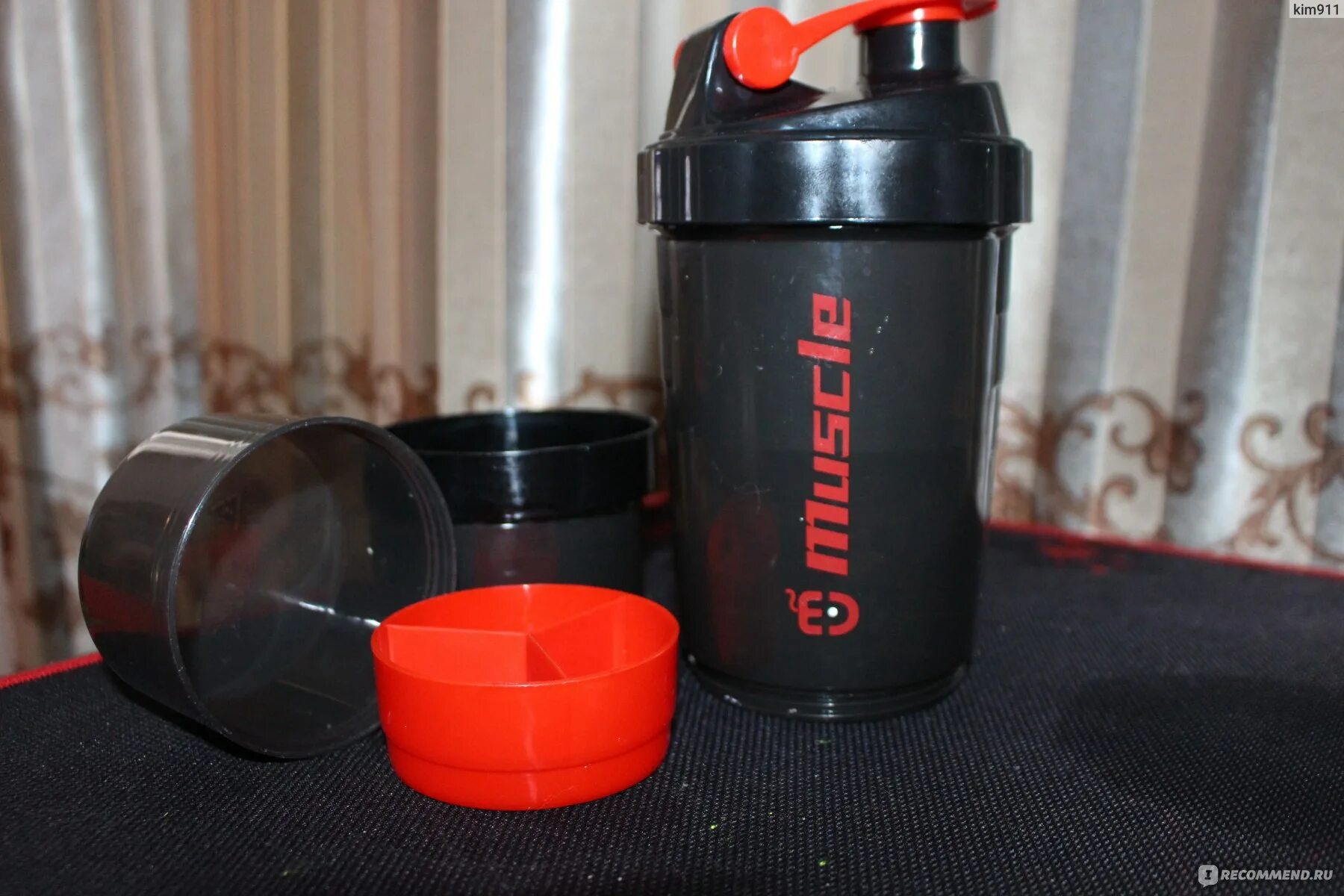 Отзыв шейкер. 3 Layers Protein Bottle Powder Shaker.