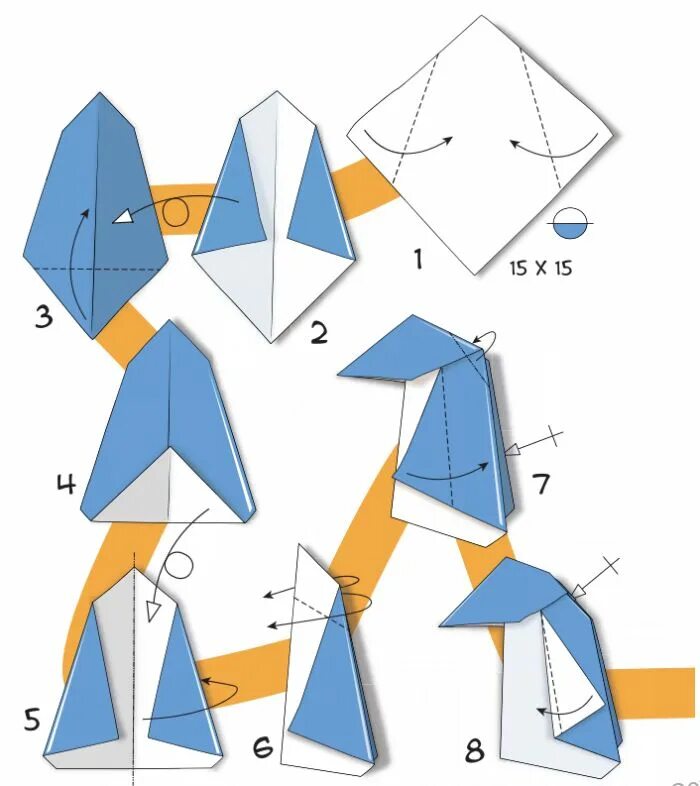 Схема пингвина из бумаги cut'n'fold penguin super cute! 3d-papier-handwerk, Schachtel basteln, Basteln mi