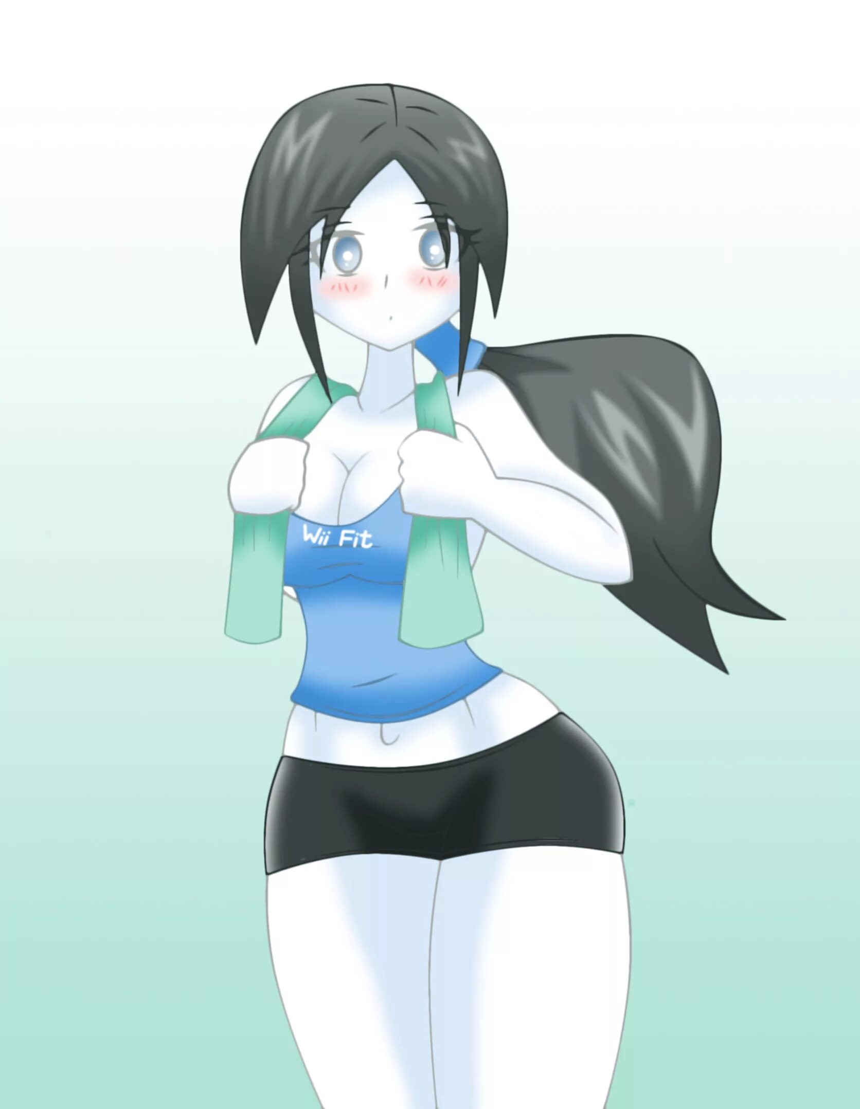 Wii Fit тренер. Wii Fit 34. Wii Fit Trainer эччи. Великанша Wii Fit.