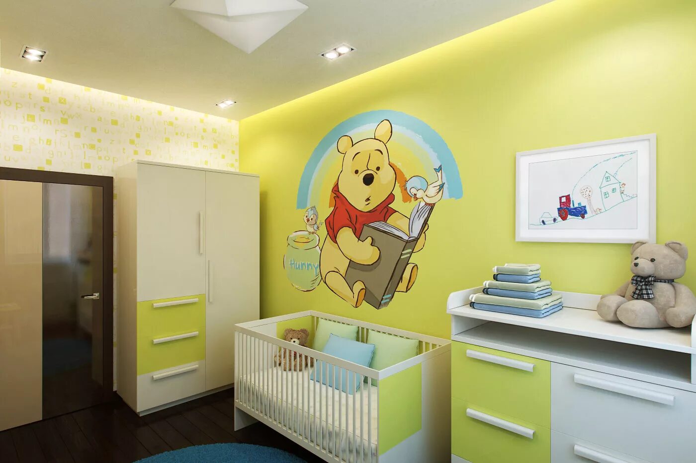 Интерьер детской. Покраска стен в детской. Комната для новорожденного. Интерьер детской комнаты для новорожденного. Комната мамы и мальчика