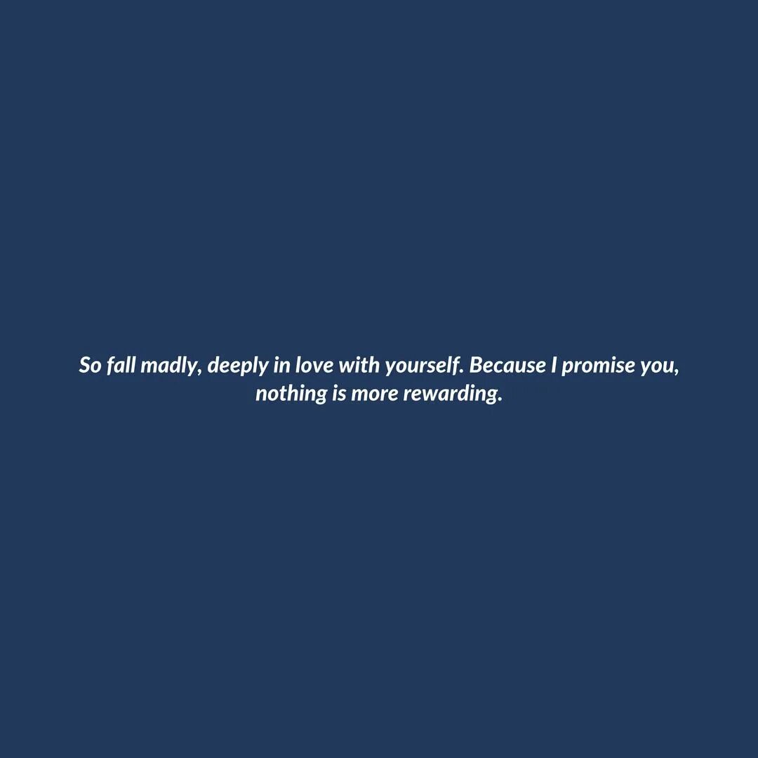Go find yourself
