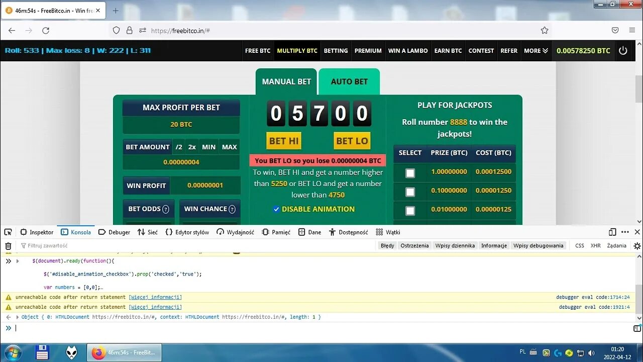 Скрипт 18. Freebitcoin кран. как пользоваться сатоши скрипт. freebitco.in.