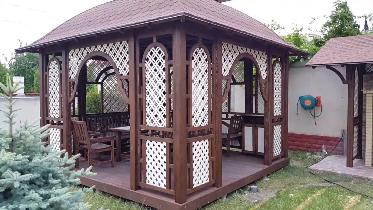 Alva donna world palace 5* terrace suite. Красивая большая беседка. Вип беседка. Беседка с островом. Бунгало аква евпатория.