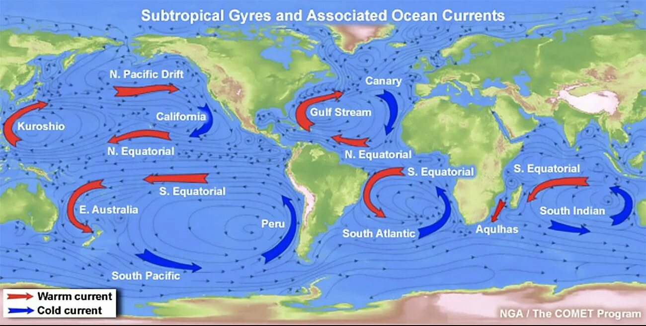 7 течений любых. Течения мирового океана. Географическая карта океанических течений. Течения в океане названия. Карта течений мирового океана.