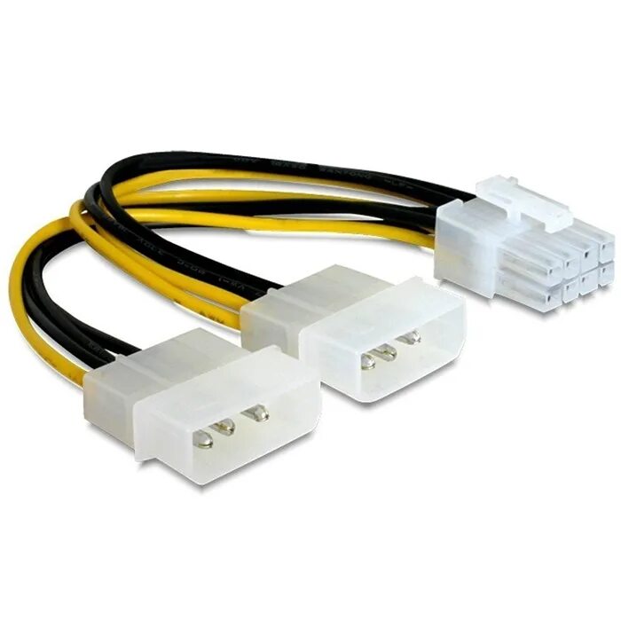 Gembird cc-PSU-81. Переходник 2 Molex PCI-E 6pin. Переходник 2 молекс 8 пин PCI-E. Кабель ATCOM PCI-E 8-Pin - 2 x 3-Pin Molex (at8604) 0.15 м.