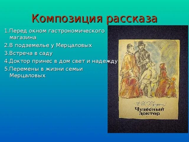 Развитие действия в чудесном докторе. Композиция рассказа. Композиция рассказа чудесный доктор. План рассказа чудесный доктор. Чудесный доктор доктор принес в дом свет и надежду.