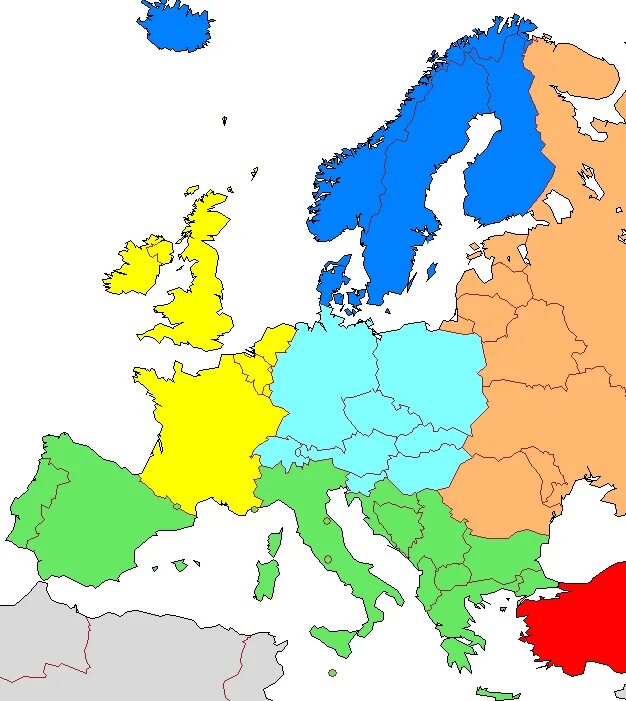 Субрегионы зарубежной Европы. Субрегионы зарубежной Европы на карте. Границы субрегионов зарубежной Европы. Субрегионы зарубежной Европы Северная Европа.