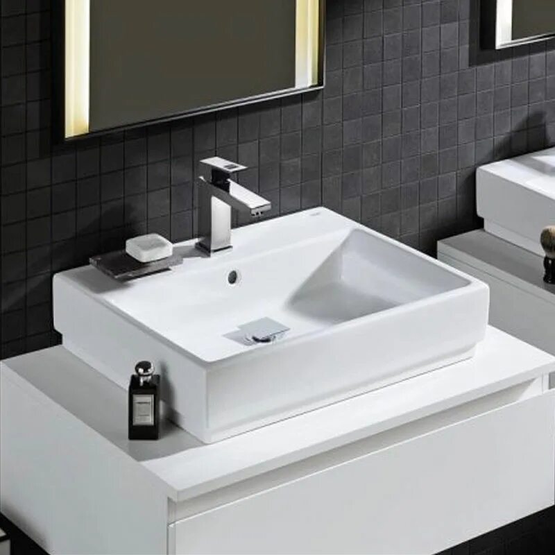 Cube раковина. Раковина Grohe Cube. Раковина накладная 60, Grohe Cube Ceramic. 23445000 Grohe. Раковина накладная Grohe Cube Ceramic.