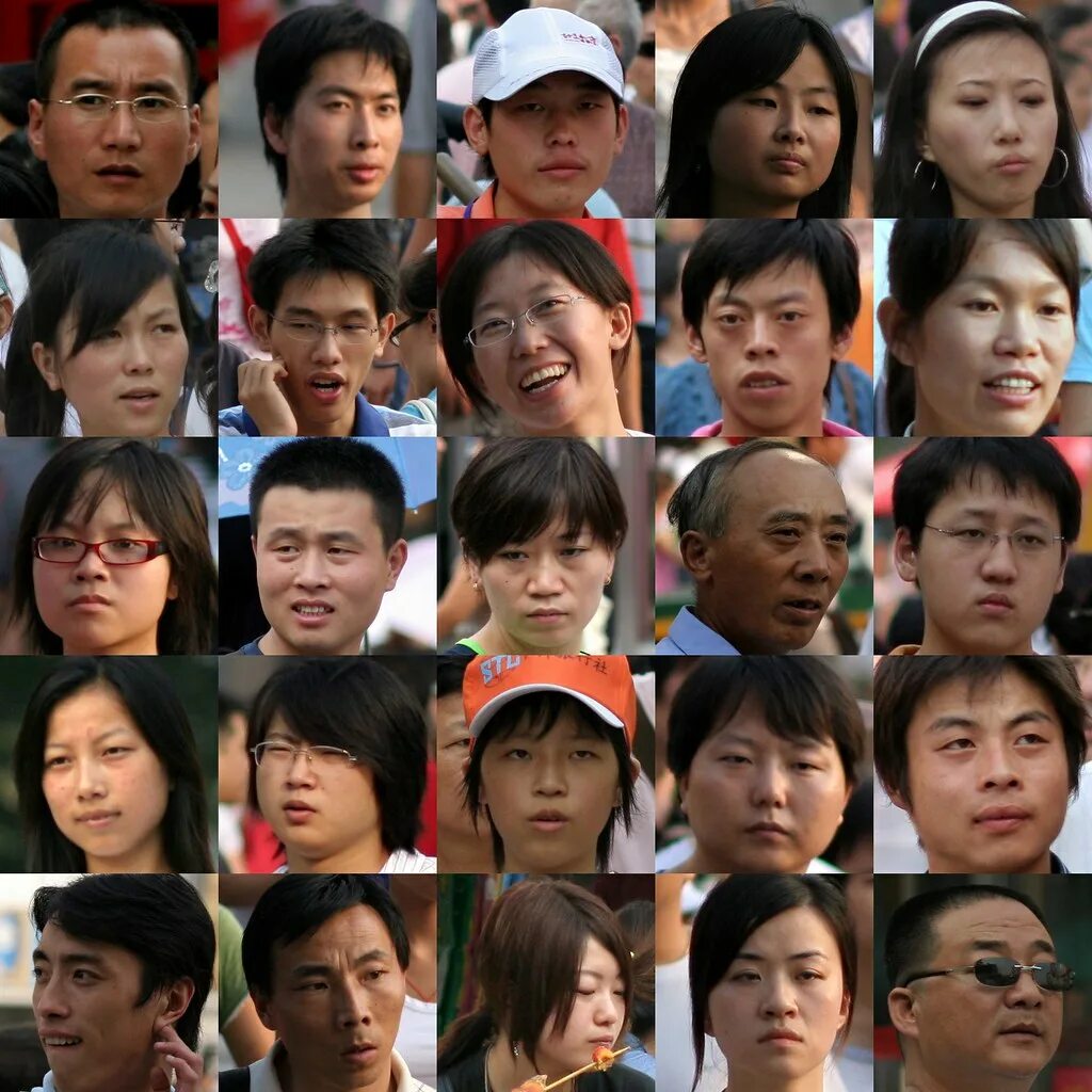 Корейцы на одно лицо. Одинаковые лица. Китайские люди. Типичный китаец.