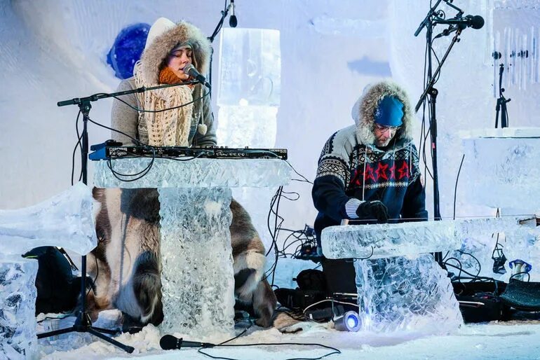 Звуки зимы какие. Норвежский фестиваль ледяной музыки в Гейло. Музыкальные инструменты из льда. Зимний музыкальный фестиваль. Ледяные инструменты Terje.