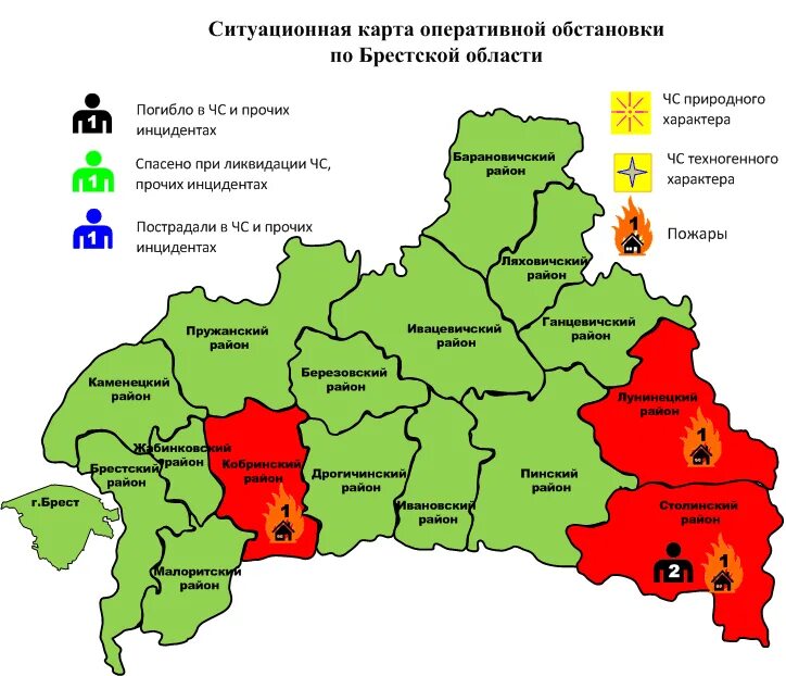 Кобринский район на карте. Карта Кобринского района Брестской области.