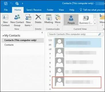 Contacts vcf