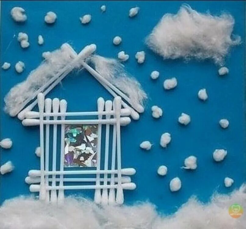 Зимняя аппликация для детей. Зимние поделки для детей. Зимняя аппликация. Зимние поделки 3 года. Поделка зима.