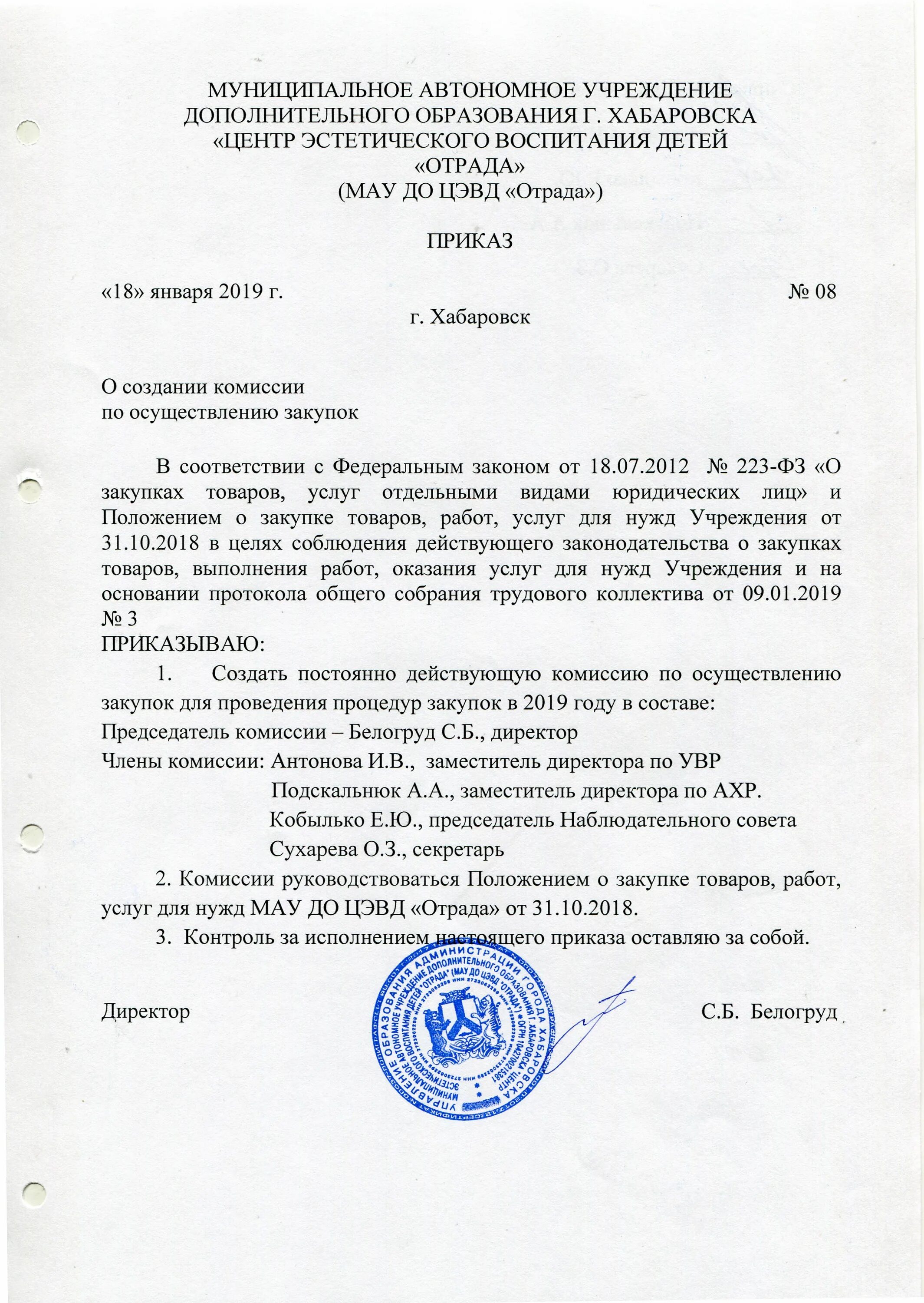 Комиссия по закупкам образец. Приказ о назначении комиссии по закупкам 44-ФЗ образец. Приказ о создании аукционной комиссии. Приказ об ответственном за закупки по 223 ФЗ. Распоряжение о назначении комиссии.