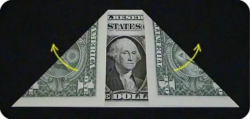 Треугольник из купюры. Сложить доллар треугольником. Сложить доллар треугольником схема. Купюра сложенная треугольником. Денежный треугольник из купюры.