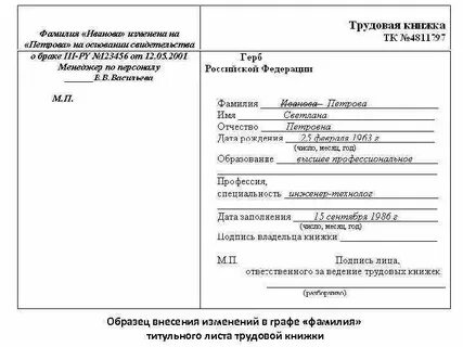 Трудовая книжка документ по личному составу