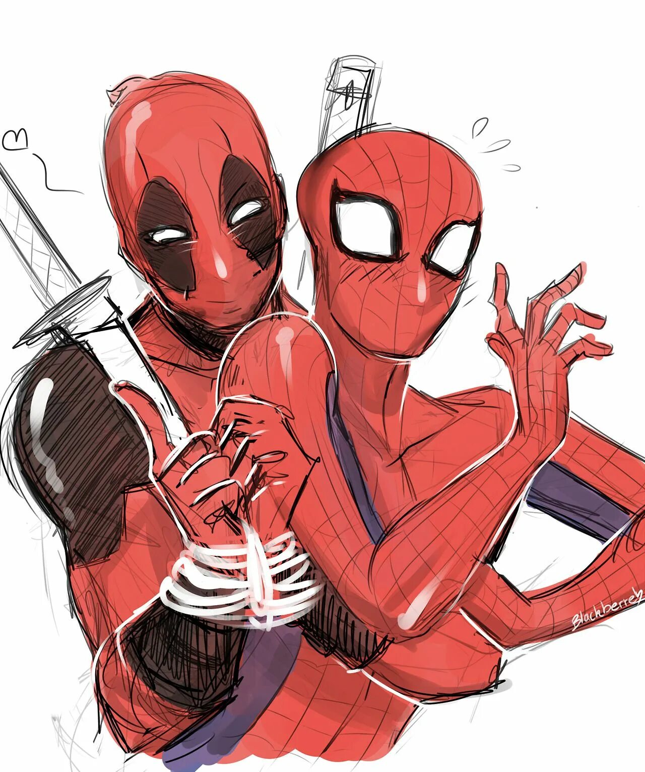 Spideypool. Марвел Дэдпул и человек паук. Дэдпул и человек паук шипп. Марвел Дэдпул и человек паук любовь. Человек-паук и Дэдпул шип арт.