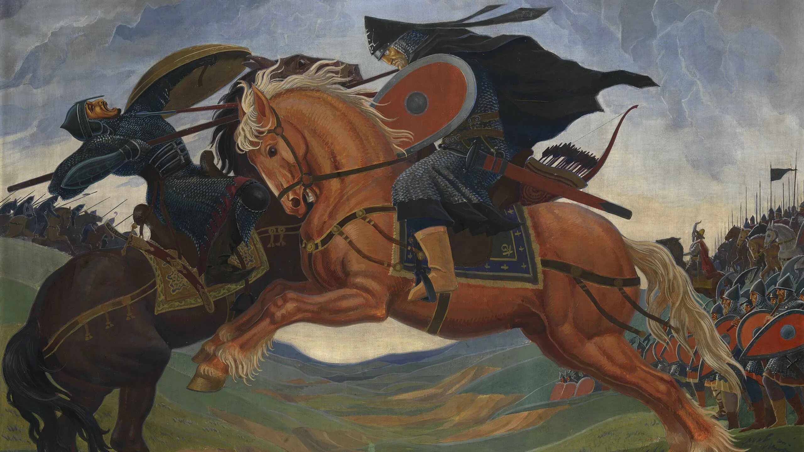 Ордынский богатырь поединщик. Челубей куликовская битва. Ордынский богатырь поединщик. Ордынский богатырь поединщик. Победа пересвета картина рыженко.