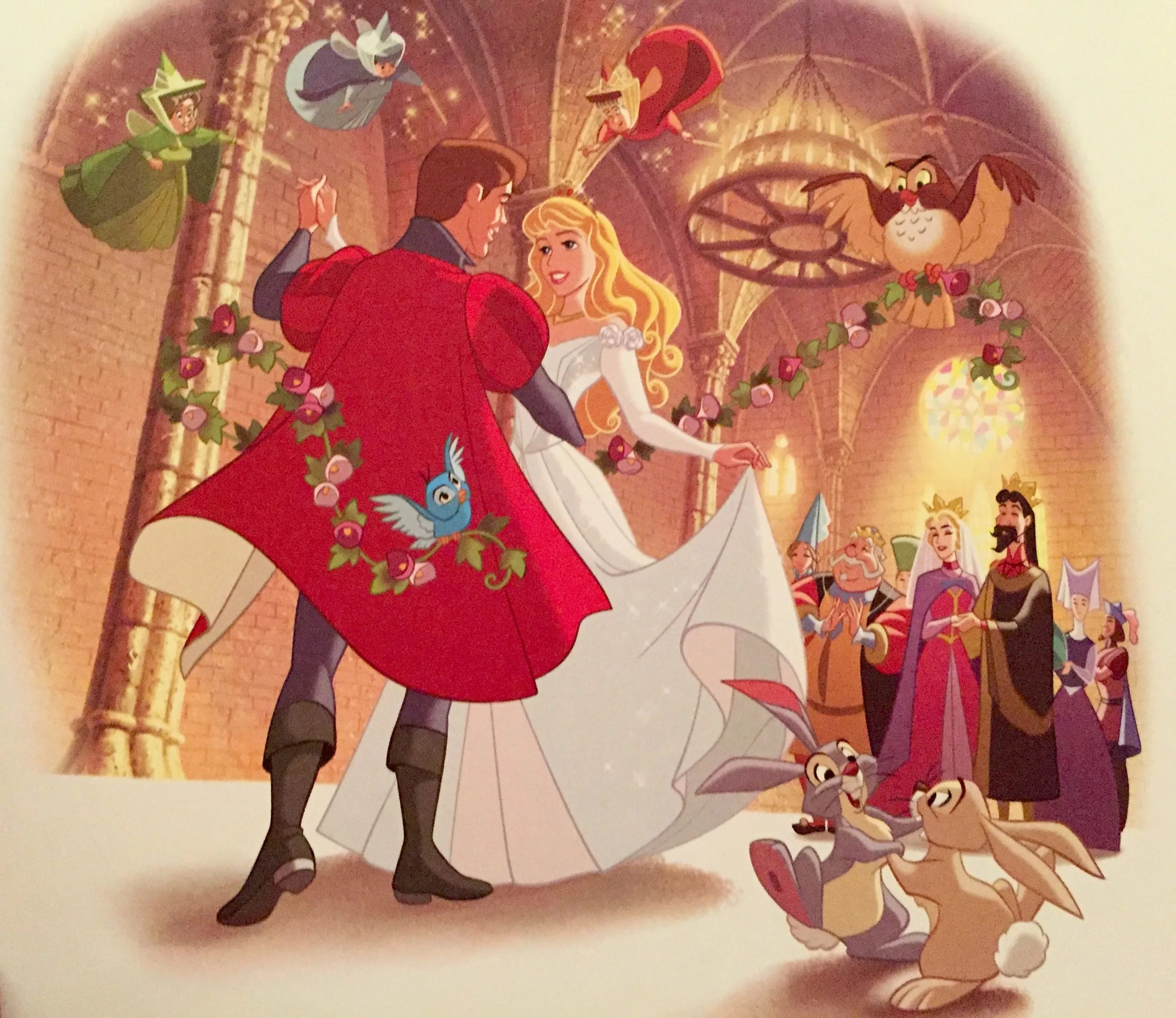 Бал спящей красавицы. Disney принцессы Королевская свадьба Золушки.