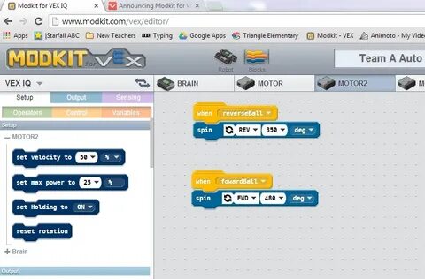 Vex code iq
