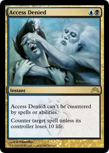 MTG Dimir. MTG Murders at Karlov Manor. Spells you Control cant be Countered.