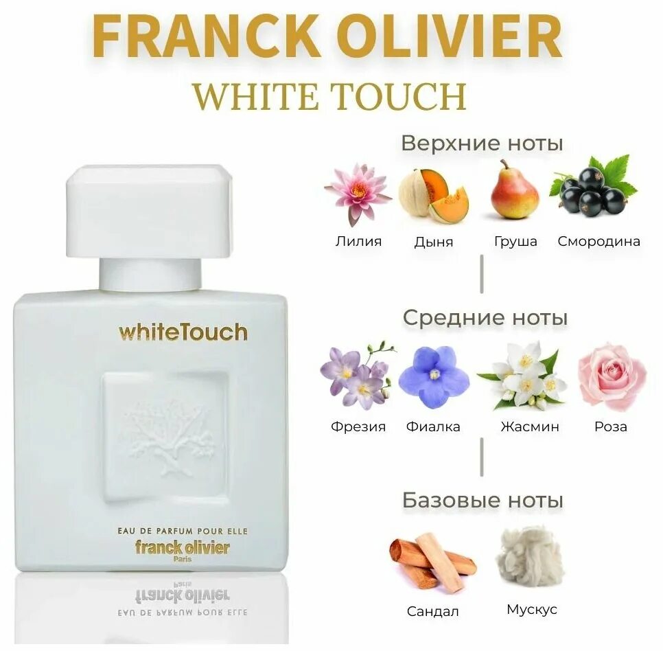 Franck olivier white touch парфюмерная вода 50 мл. Franck olivier white touch edp (50 мл). Franck olivier white touch edp (50 мл). парфюмированная вода,franck olivier white touch 50 ml. Franck olivier white touch for women.