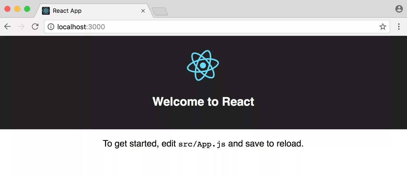 React приложение. Create React app. React start Project. Localhost.