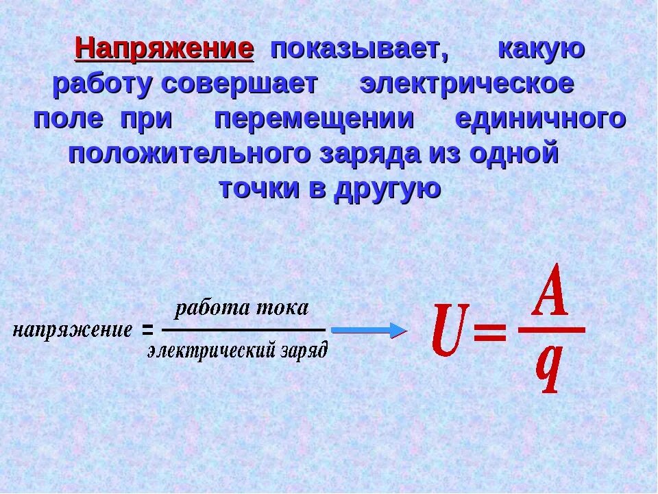 Напряжение это. Формула для определения электрического напряжения. электрическое напряжение формула. формула определения напряжения. формула электрического напряжения в физике.