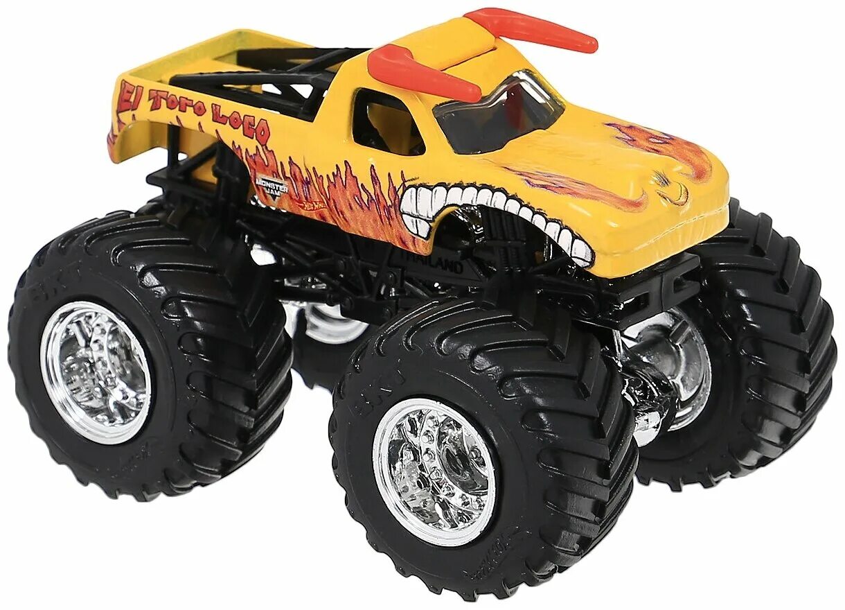 Машина джем. Машинка hot Wheels Monster Jam. Машина хот Вилс монстр трак. Хот Вилс монстр трак машинки 1 64. Машинка Monster Jam 1:64 el Toro Loco Yellow.