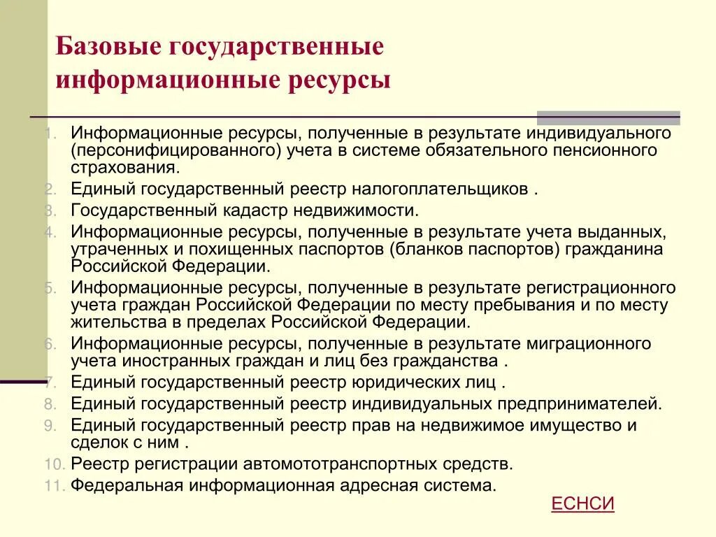 Информационный ресурс организации является. Национальные информационные ресурсы. Базовые информационные ресурсы. Гос информационные ресурсы. Национальные информационные ресурсы классификация.