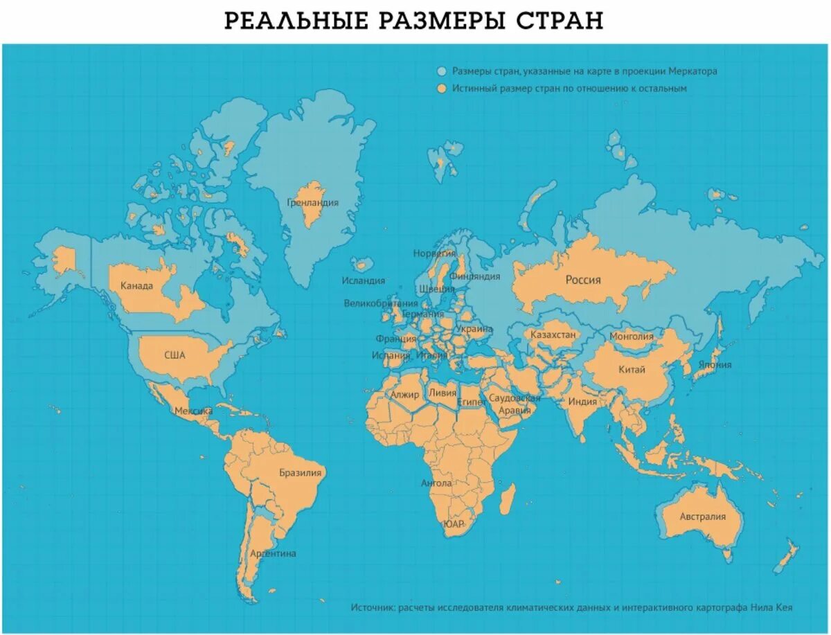 Записывать страны на карте. Карта мира с реальными пропорциями площадей государств. Реальная карта мира без искажений с пропорциями. Реальный масштаб стран на карте. Реальные Размеры стран и континентов.