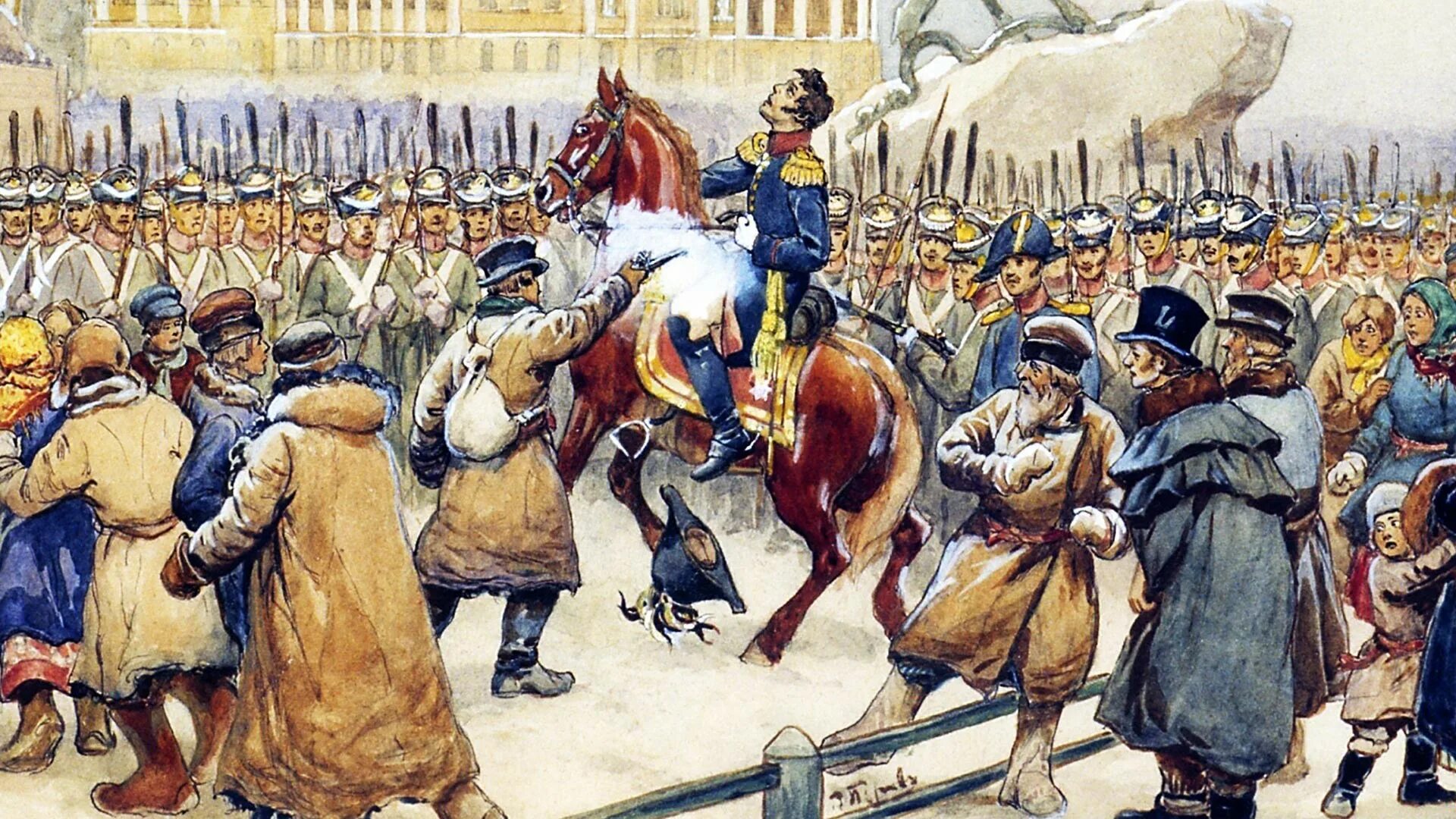 николай i на сенатской площади 14 декабря 1825 года. восстание 1825 года на сенатской площади. декабристы начало. николай 1 на сенатской площади. 1825.