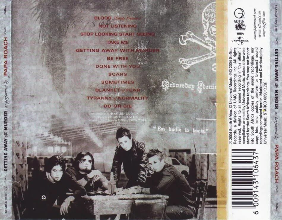 Papa roach getting. Papa roach 2004. альбом papa roach getting away with murder. papa roach getting away with murder обложка.