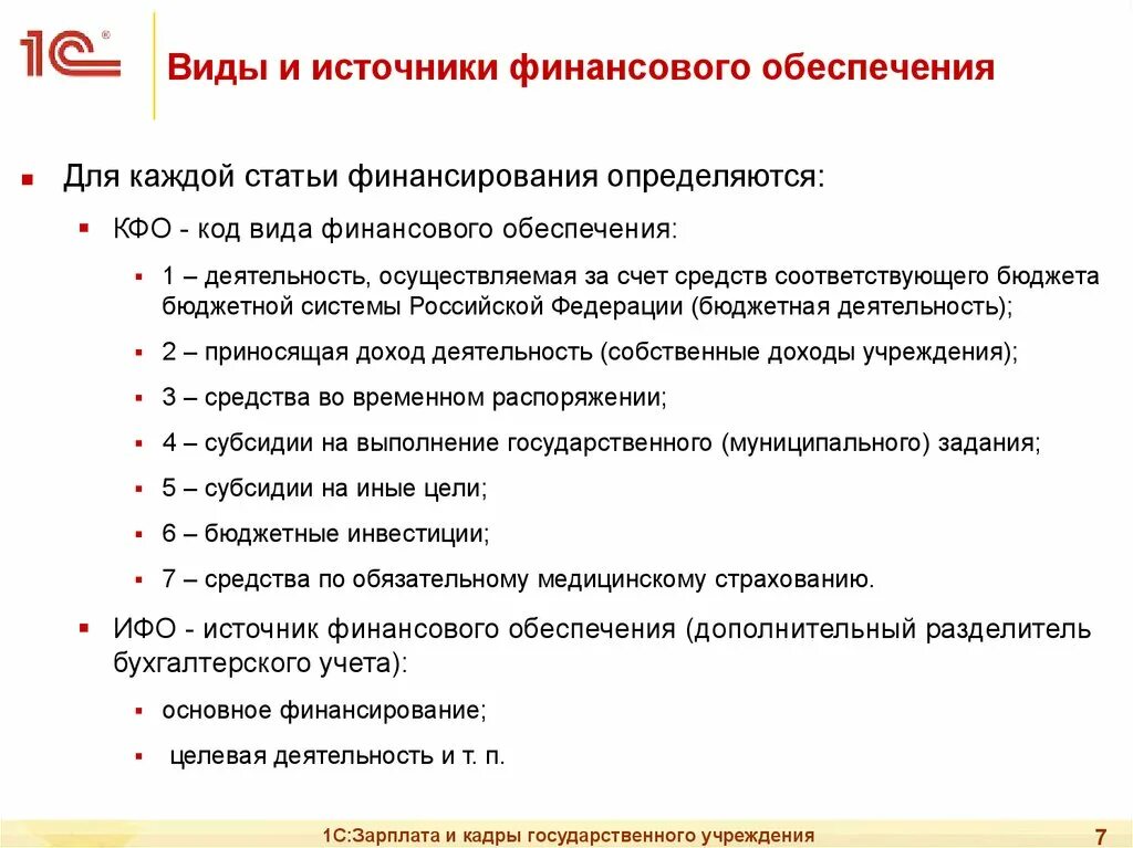 Кфо 4 для бюджетных учреждений. Виды финансового обеспечения. Коды финансового обеспечения. Формы финансового обеспечения.