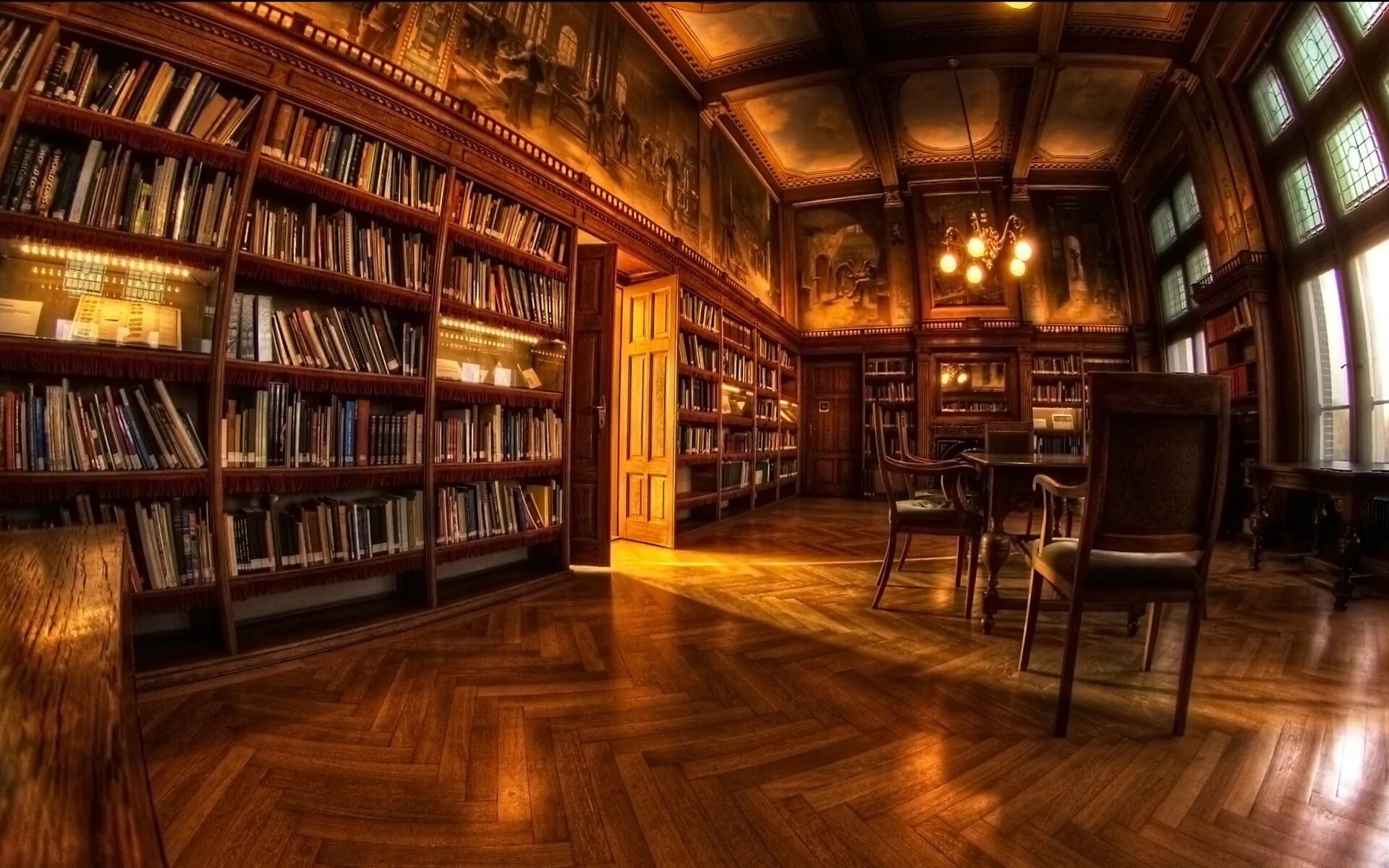 Старинная библиотека. Красивая библиотека. Библиотека фон. 3d library