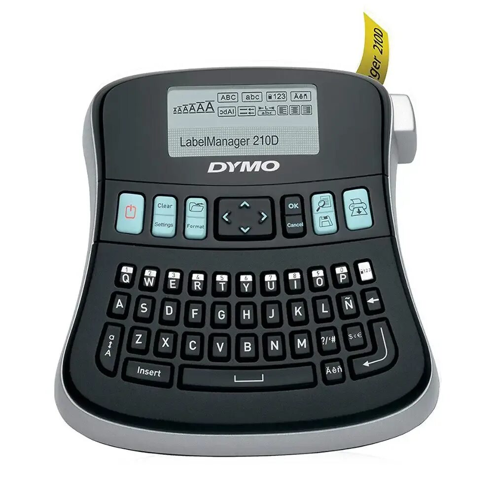 Dymo этикетки. Dymo lm210d. Принтер Dymo 210d. Принтер Dymo Label Manager 210d. Электронный ленточный принтер 210d.