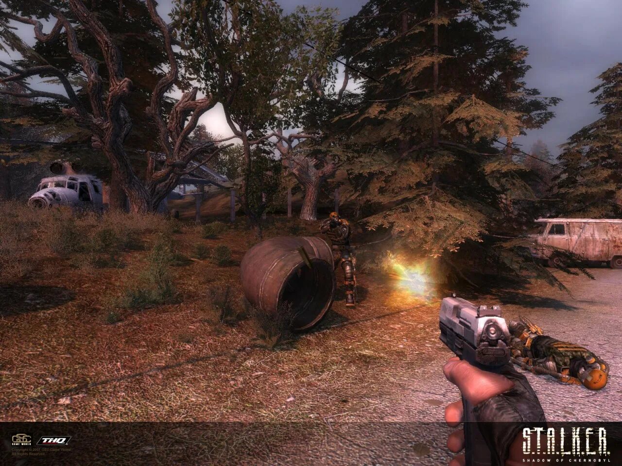 Stalker Shadow of Chernobyl. S.T.A.L.K.E.R.: тень Чернобыля. Сталкер тень Чернобыля 1.0007. Stalker Shadow of Chernobyl screenshot. Игра сталкер 18