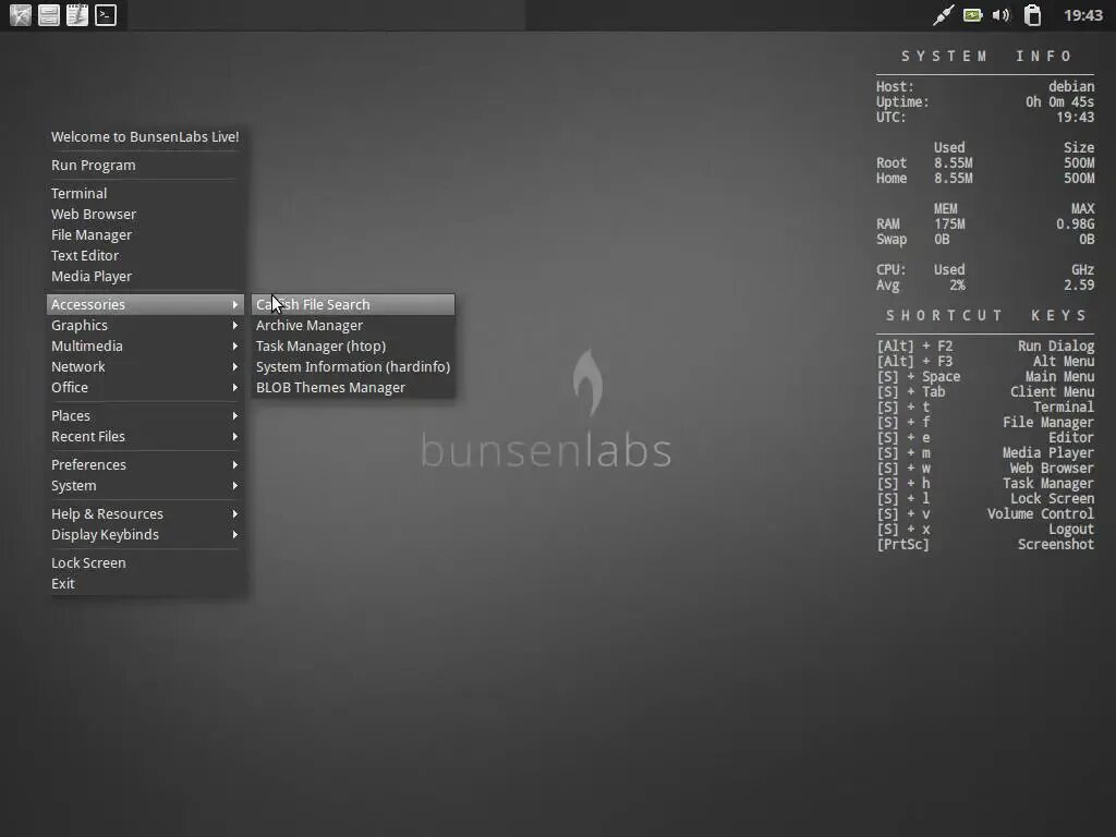 Client menu