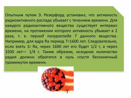 Радиоактивный распад радия