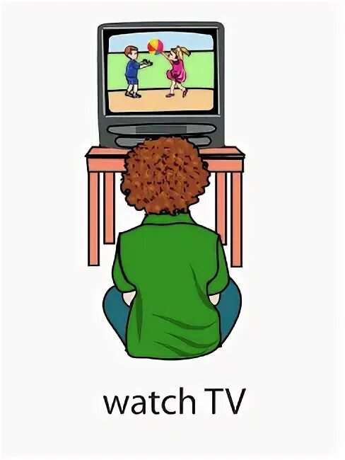 Watch TV Flashcard. Watch TV картинка для детей. Watching TV Flashcard. Телевизор на английском языке.