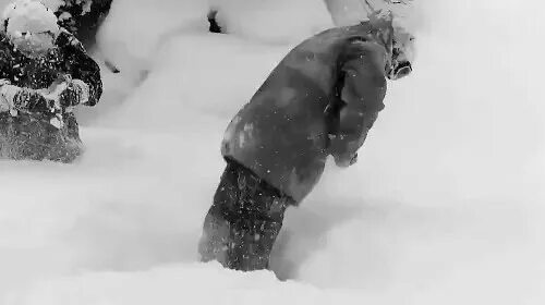 Нырять в сугроб. Снег гиф. Головой в сугроб. Сильный снегопад. Человек утопает в снегу.