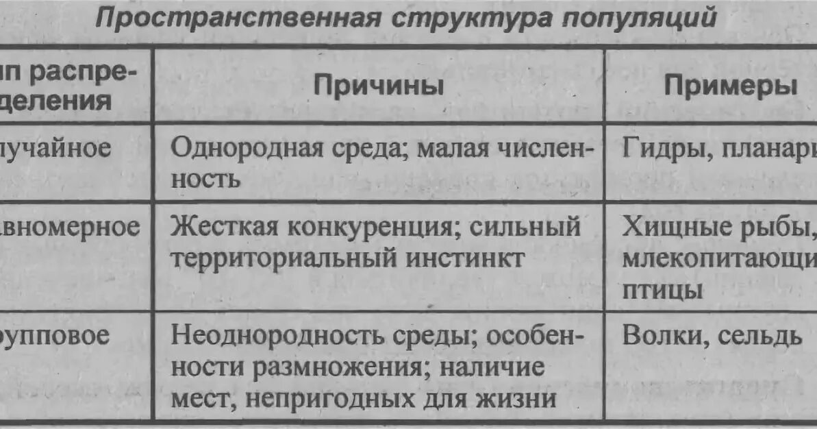 Пространственная структура популяции таблица. Пространственная структура популяции примеры. Типы структур популяции. Пространственная структура популяций животных.