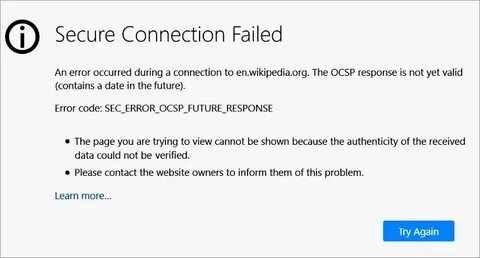 Sec error