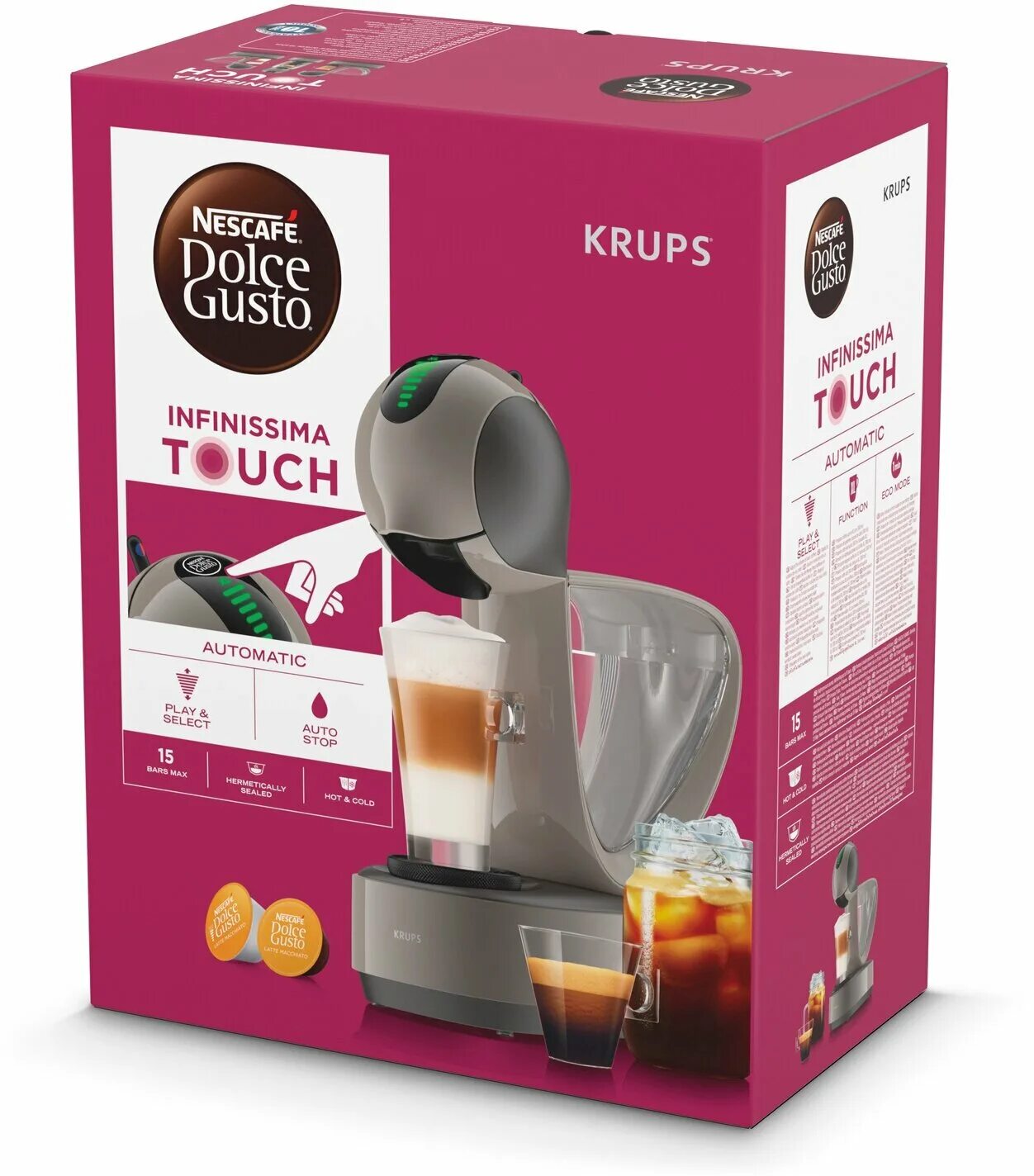 Dolce gusto krups infinissima. Кофеварка капсульная Krups Nescafe Dolce gusto Infinissima kp173b10. Капсульная кофемашина Dolce gusto Krups Infinissima. Krups kp270810. Krups Infinissima Touch kp270.